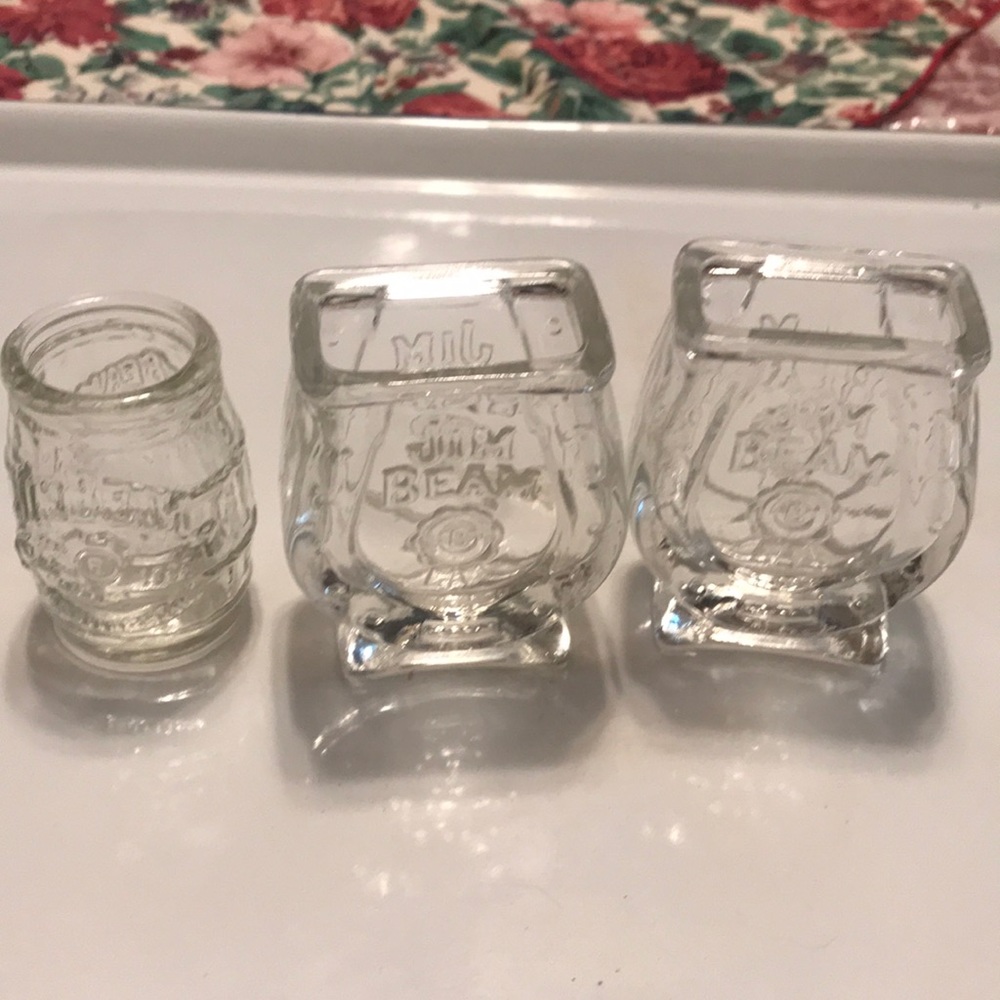 3 Jim Beam Shot Glasses